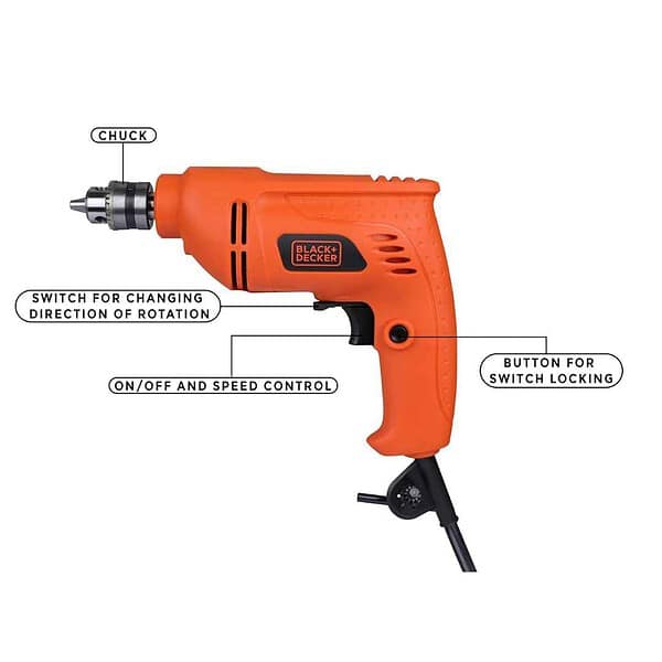 BLACK DECKER BD65RD 400W Reversible Rotary Drill2 - LXINDIA.COM