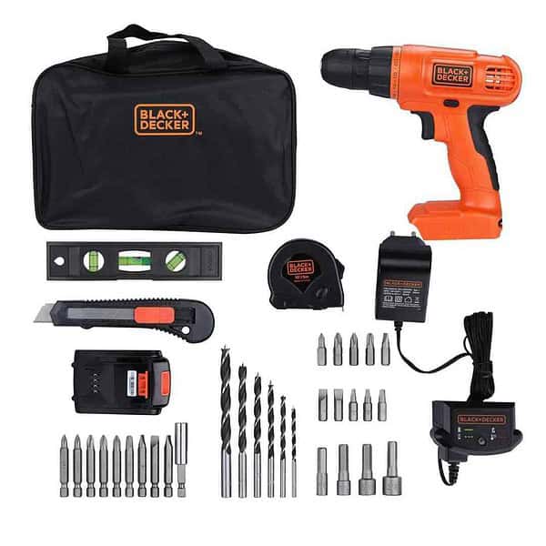 BLACK DECKER BDCD120VA IN Cordless Drill Driver and Tool Kit 1 - LXINDIA.COM