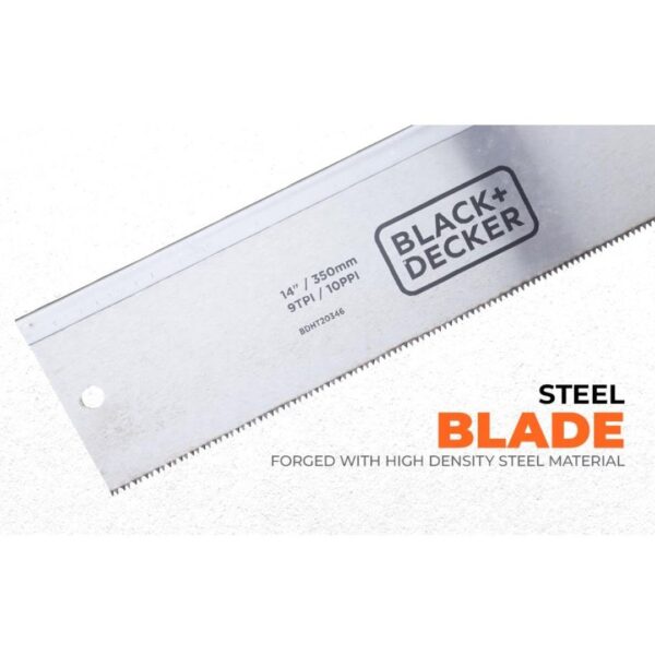 BLACK DECKER BDHT20346 350mm Hand Powered Steel Mitre Box with Saw3 - LXINDIA.COM