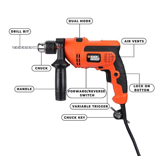 BLACK DECKER KR554RE 550W 13mm Corded Drill Machine2 - LXINDIA.COM