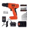 BLACK DECKER LD120VA Cordless Drill Driver with 30 Pc Kit Set - LXINDIA.COM