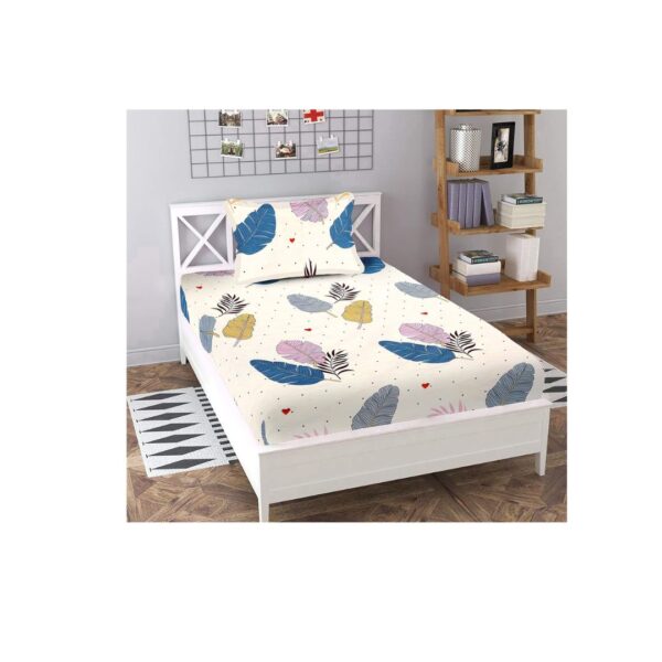 BLUEDOT 160 TC Glace Cotton Single Bedsheet - LXINDIA.COM