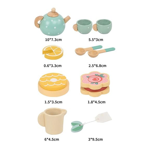 BLiSS HUES Wooden Tea Party Kitchen set 2 - LXINDIA.COM