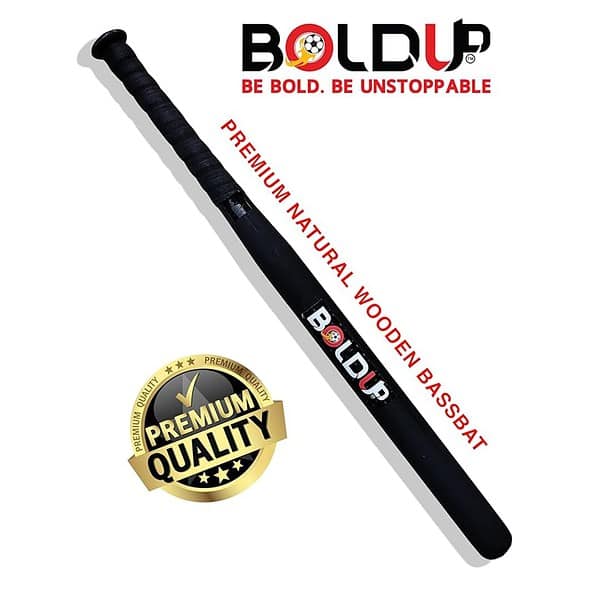 BOLDUP® Hockey Stick Made of Solid Wood L 36 Inch Black 3 - LXINDIA.COM