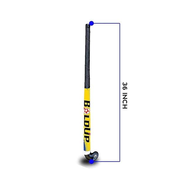 BOLDUP® Hockey Stick and Heavy Duty Wooden Baseball bat L 36 Inch RED Black 2 - LXINDIA.COM