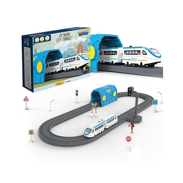 BOOGYWOOGY Vande Bharat Express Battery Train Set49 Piece - LXINDIA.COM