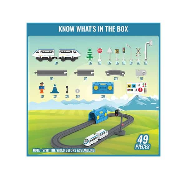 BOOGYWOOGY Vande Bharat Express Battery Train Set49 Piece02 - LXINDIA.COM