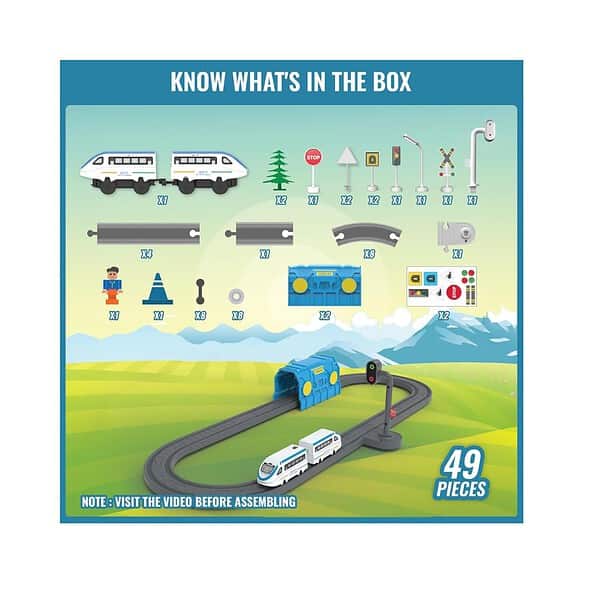 BOOGYWOOGY Vande Bharat Express Battery Train Set49 Piece03 - LXINDIA.COM