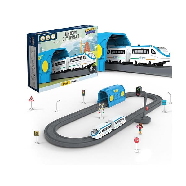 BOOGYWOOGY Vande Bharat Express Battery Train Set77 Piece 1 - LXINDIA.COM