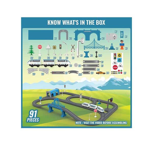 BOOGYWOOGY Vande Bharat Express Battery Train Set91 Piece02 1 - LXINDIA.COM