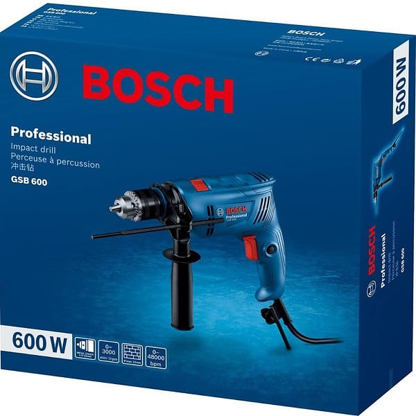 BOSCH GSB 600 Corded Electric Impact Drill 600 W Blue1 - LXINDIA.COM