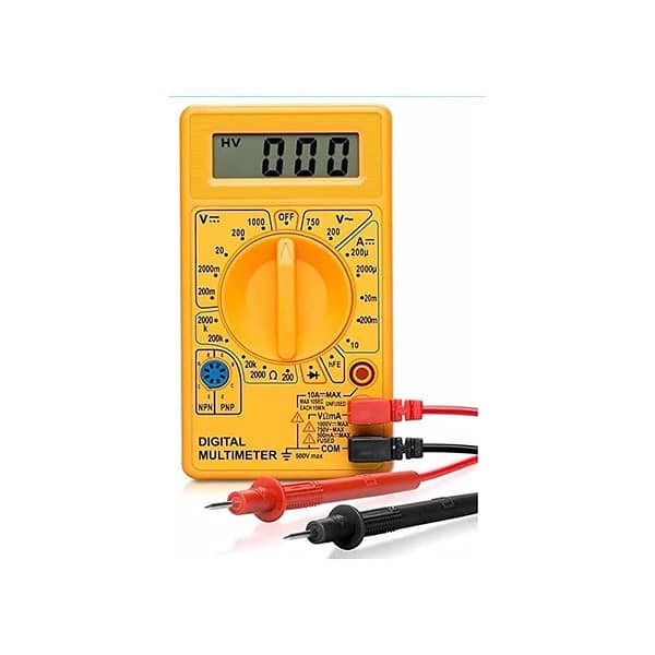 BRISTO LCD Display Digital Multi meter Digital Multimeter Yellow Color - LXINDIA.COM