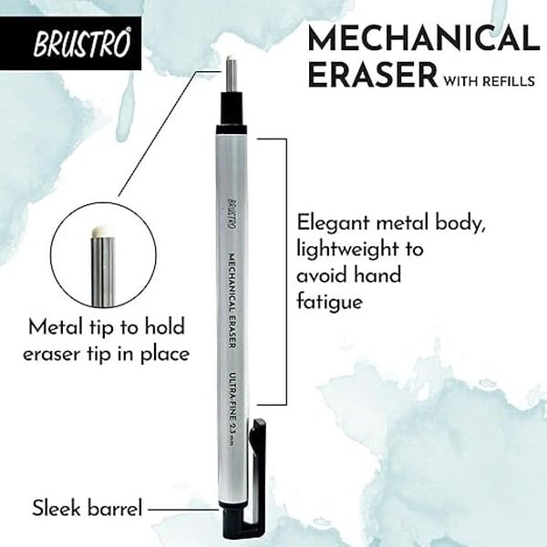 BRUSTRO Mechanical Precision Retractable Eraser1 - LXINDIA.COM