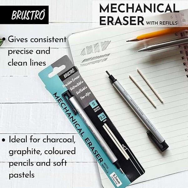 BRUSTRO Mechanical Precision Retractable Eraser3 - LXINDIA.COM