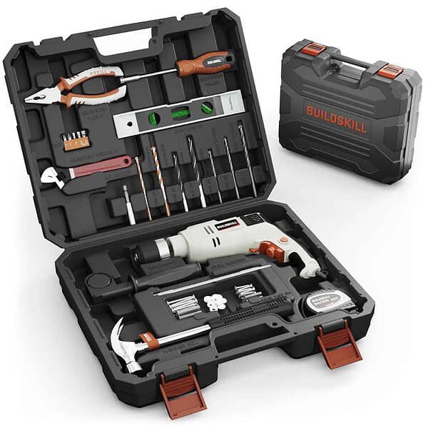 BUILDSKILL 61 Pcs Tool Kit with Drill Machine 650W - LXINDIA.COM