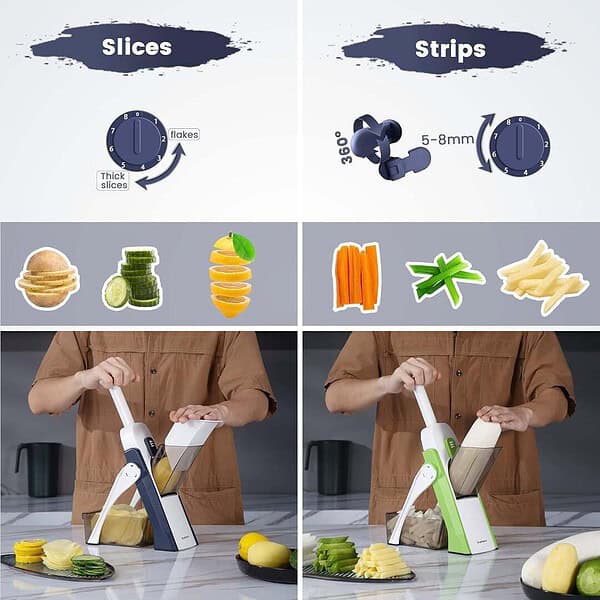 BUYERZONE Multifunctional Vegetable Cutter B - LXINDIA.COM