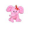 Babique Lady Elephant Sitting Plush Soft Toy 1 - LXINDIA.COM