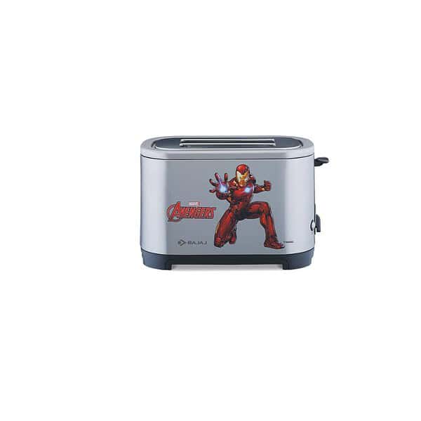 Bajaj Avengers 650W Pop Up Toaster with Plate Silver C - LXINDIA.COM