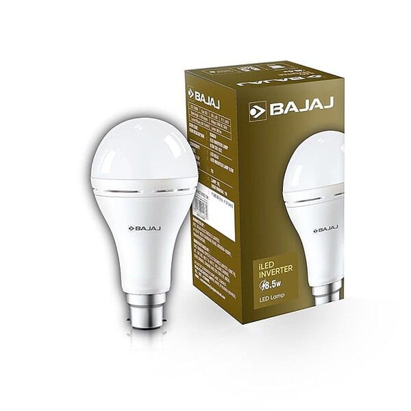 Bajaj LEDZ 8.5W Rechargeable Emergency Inverter LED Bulb White - LXINDIA.COM