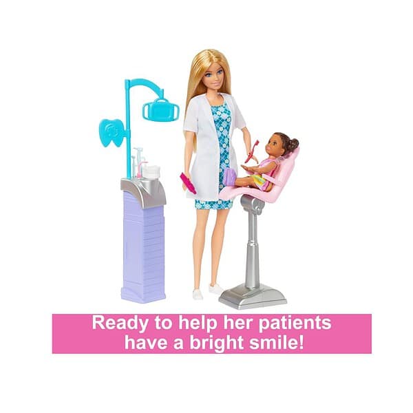 Barbie Careers Dentist Doll and Playset with Accessories 2 - LXINDIA.COM