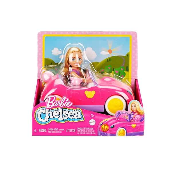 Barbie Chelsea Doll and Toy Car Set with Bear 2 - LXINDIA.COM