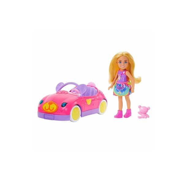 Barbie Chelsea Doll and Toy Car Set with Bear - LXINDIA.COM