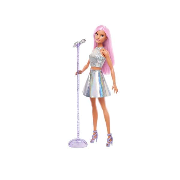 Barbie Pop Star Doll Dressed in Iridescent Skirt with Microphone - LXINDIA.COM