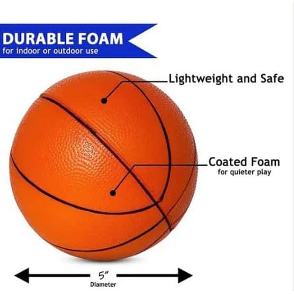 Basketball Size 7 PU Pasted Rubber Basket Ball 2 - LXINDIA.COM