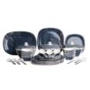 Bataniya Melamine Dinner Set Of 40 Blue - LXINDIA.COM