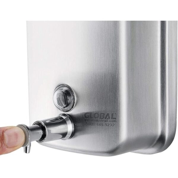 Bath Guru Wall Mounted Stainless Steel Liquid Shampoo Sanitizer Dispenser 1000 ML 1 - LXINDIA.COM