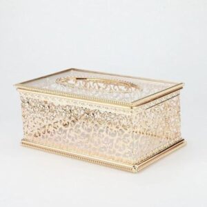 Bebo Creations Metal Tissue Box Holder Modern Tissue Dispenser - LXINDIA.COM