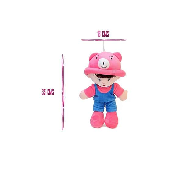 BeeWee Addie Boy Plush Soft Doll Toy Huggable Pink A - LXINDIA.COM