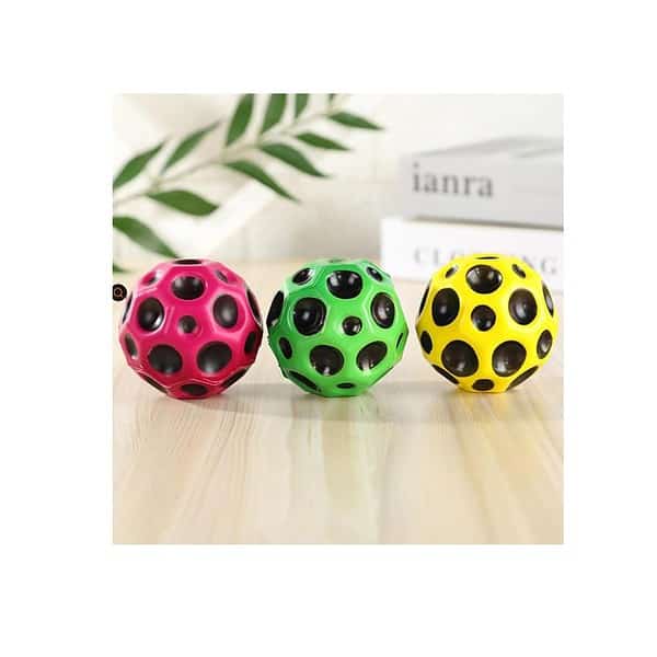 Bestie toys Crazy Ball Bouncing Moon Crater Texture Ball 2 - LXINDIA.COM