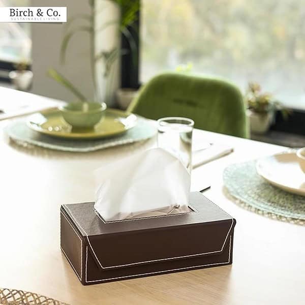 Birch and Co Tissue Box Holder Tissue HolderCarTissue Dispenser Brown 1 - LXINDIA.COM