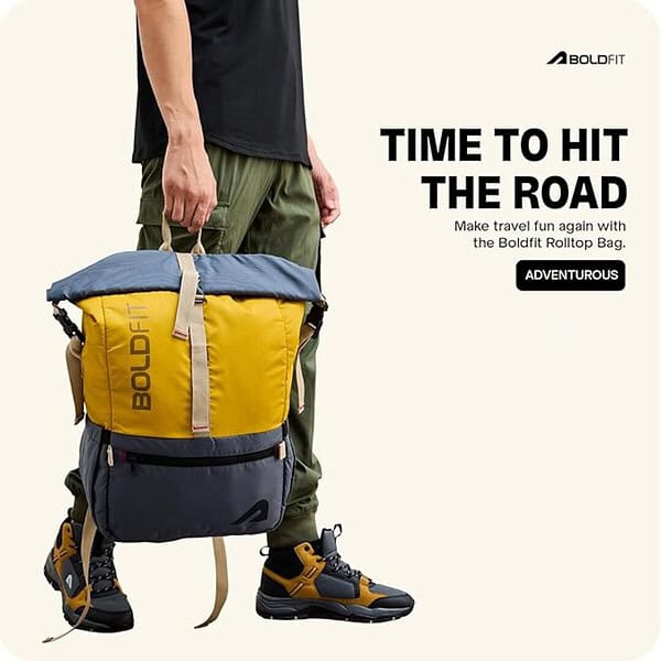 Boldfit Rolltop Bags 45 Ltrs Unfolded Overnight Travel Backpack 2 - LXINDIA.COM