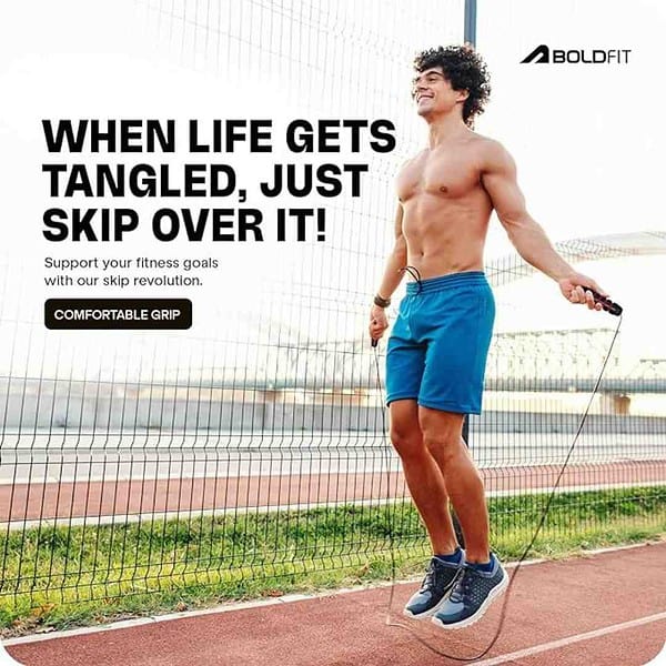 Boldfit Skipping Rope For Men Women Adjustable Jumping Rope 3 - LXINDIA.COM