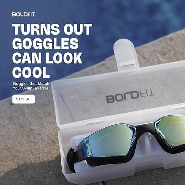 Boldfit Swimming Goggles With Ear Nose Plug Black 2 - LXINDIA.COM