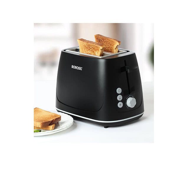 Borosil Krispy 750W Pop up Toaster Black - LXINDIA.COM