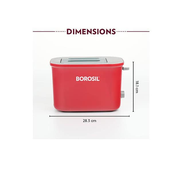 Borosil Krispy Pop up 800 W Red Toaster B - LXINDIA.COM