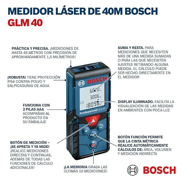 Bosch GLM 40 Plastic Professional Digital Laser Measure2 - LXINDIA.COM