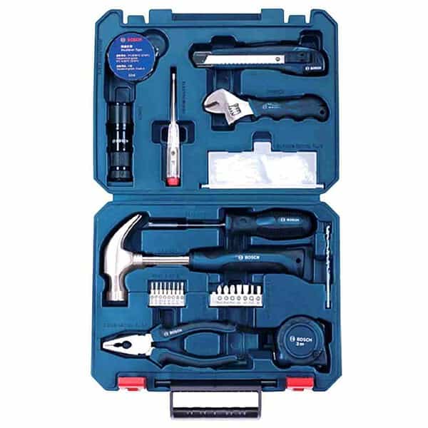 Bosch GSB 500W 500 RE Corded Electric Drill Tool Set Blue and Hand Tool Kit1 - LXINDIA.COM