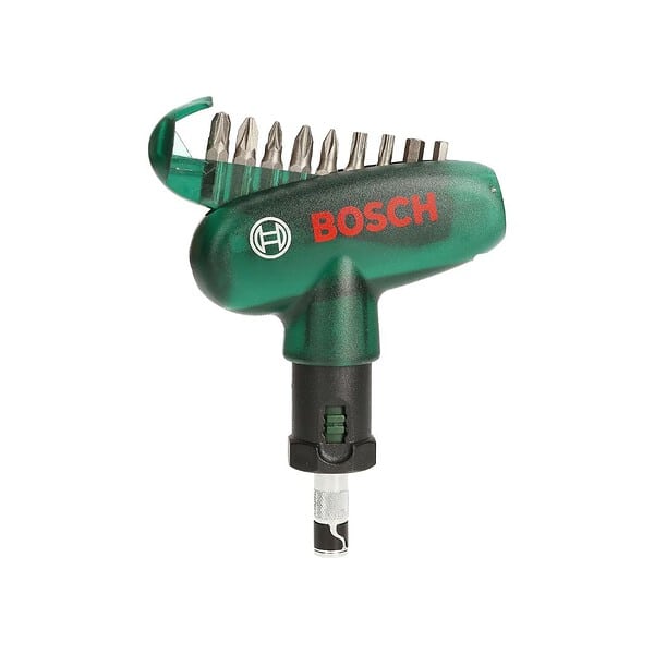 Bosch Ratchet Pocket Corded Screw Driver with 9 Screwdriver Bits - LXINDIA.COM