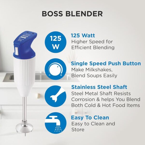 Boss E111 125W Hand Blender Blue1 - LXINDIA.COM