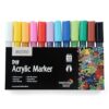 Brustro DIY Acrylic Marker Set of 12 Vibrant Colours - LXINDIA.COM