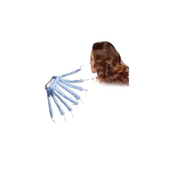 Bticx Heatless Octopus Design Hair Curlers Headband blue - LXINDIA.COM