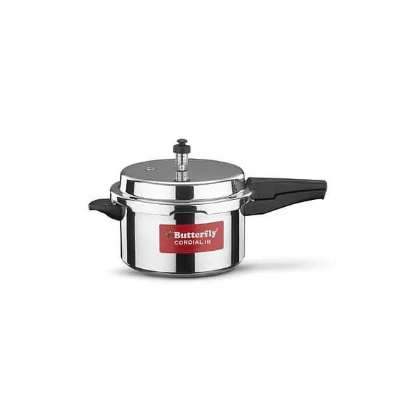 Butterfly Cordial Aluminium 5 Litres Pressure Cooker Silver - LXINDIA.COM