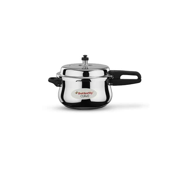 Butterfly Curve Stainless Steel 5.5 Litres Pressure Cooker C - LXINDIA.COM