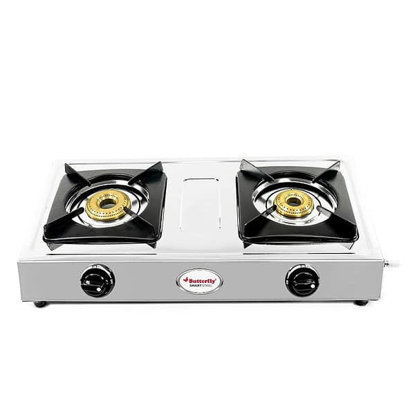 Butterfly Smart 2 Burner Stainless Steel Gas Stove - LXINDIA.COM