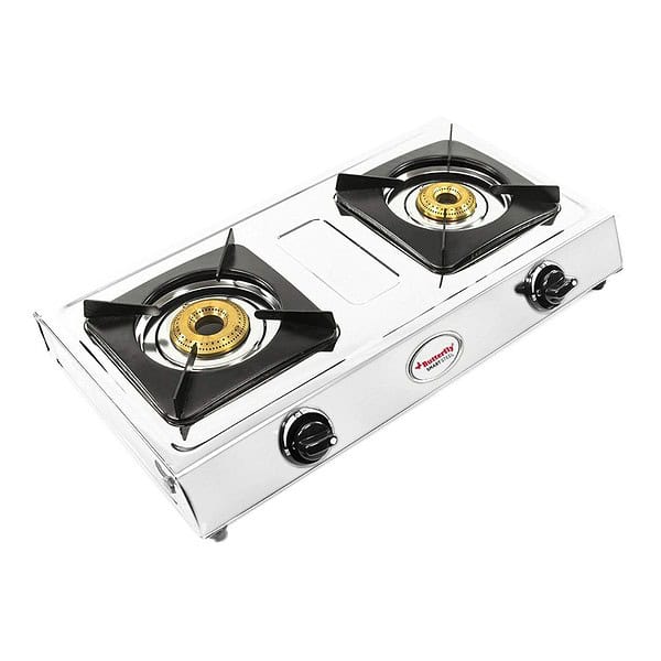 Butterfly Smart 2 Burner Stainless Steel Gas Stove1 - LXINDIA.COM