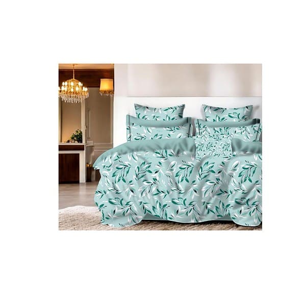 CAPYLYTE Green Cotton King Size Double Bed Sheet B - LXINDIA.COM